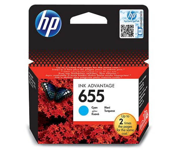HP 655C Cyan 600str. CZ110AE - 117711 - zdjęcie